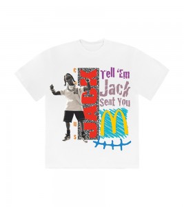 Футболка Travis Scott x McDonald's Jack Smile White
