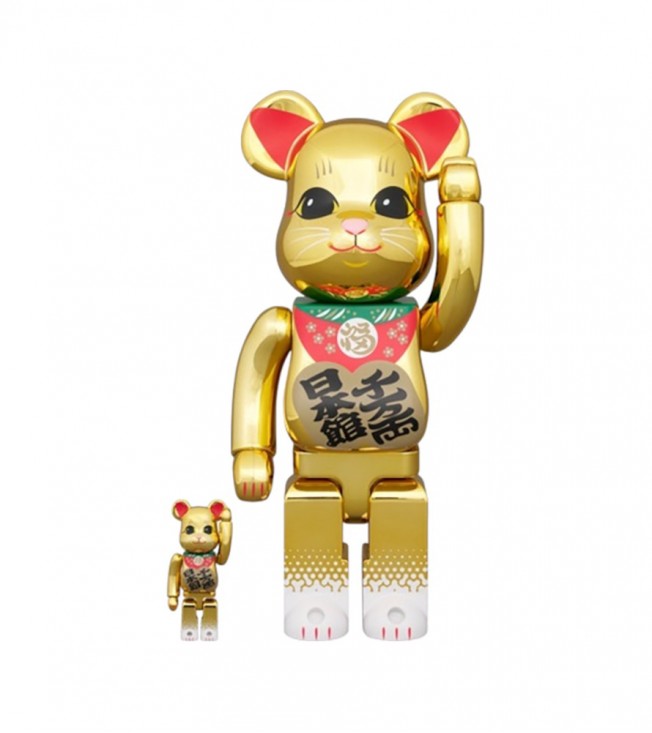 Bearbrick Japan Pavilion Lucky Cat 100% & 400% Set