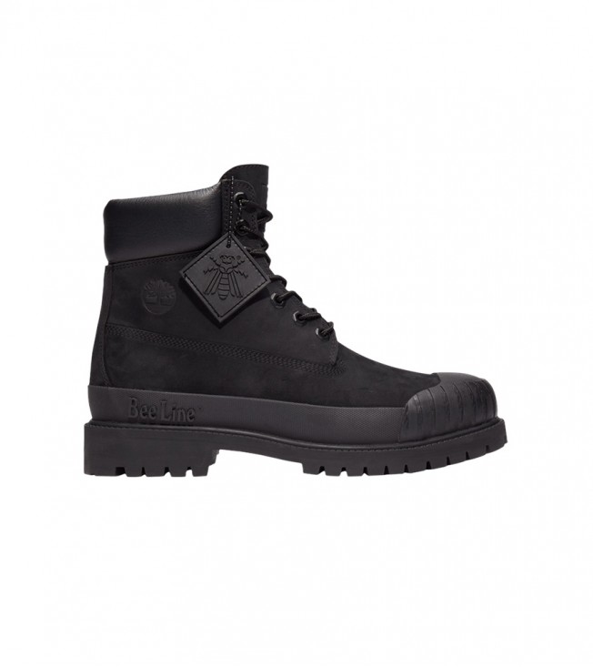 Timberland 6 Boot Premium Bee Line Rubber Toe WP Black Nubuck