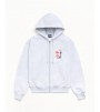 Худи Stussy Tall Dice Zip Hoodie Ash Heather