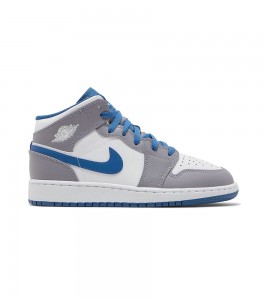 Jordan 1 Mid True Blue Cement (GS)