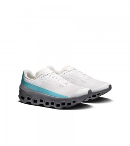 On Running Cloudmonster White Aquamarine Wmns - Фото №2