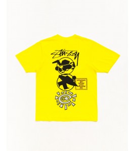 Футболка Stussy & Always Stack Tee Yellow - Фото №2