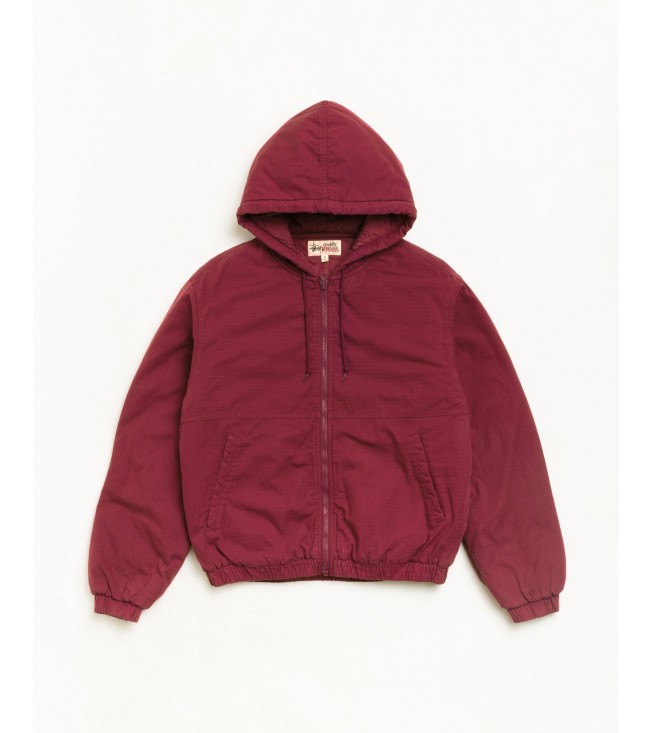 Куртка Stussy Ripstop Work Jacket Burgundy