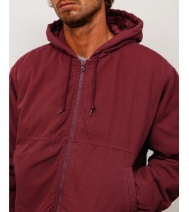 Куртка Stussy Ripstop Work Jacket Burgundy - Фото №2