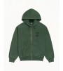 Худи Stussy Stock Link Zip Hoodie Pigment Dyed Pine