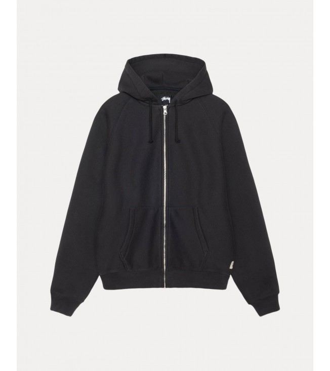 Худи Stussy Relaxed Zip Hoodie Washed Black