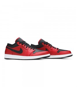 Кроссовки Jordan 1 Low Reverse Bred Pebbled Swoosh - ???? ?20