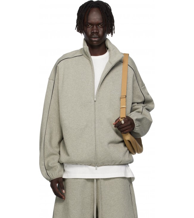 Куртка Fear Of God Essentials Gray Modern Fit Fleece Track Jacket
