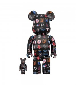 Bearbrick MLB American League 100% & 400% Set Black
