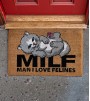 Ковер RIPNDIP Man I Love Felines Rug (Brown)