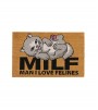 Ковер RIPNDIP Man I Love Felines Rug (Brown)