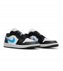 Кроссовки Jordan 1 Low Black University Blue White WMNS
