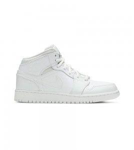 Кроссовки Air Jordan 1 Retro Mid White 2017 GS