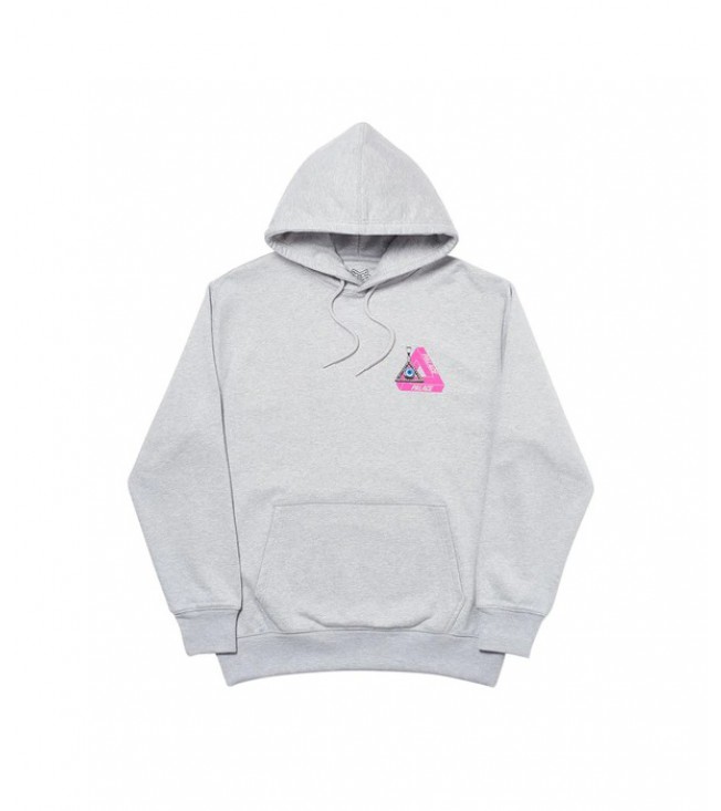 Худи Palace Tri-Smiler Hood Grey Marl