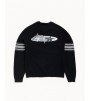 Свитер Stussy Stripe Raglan Crew Black