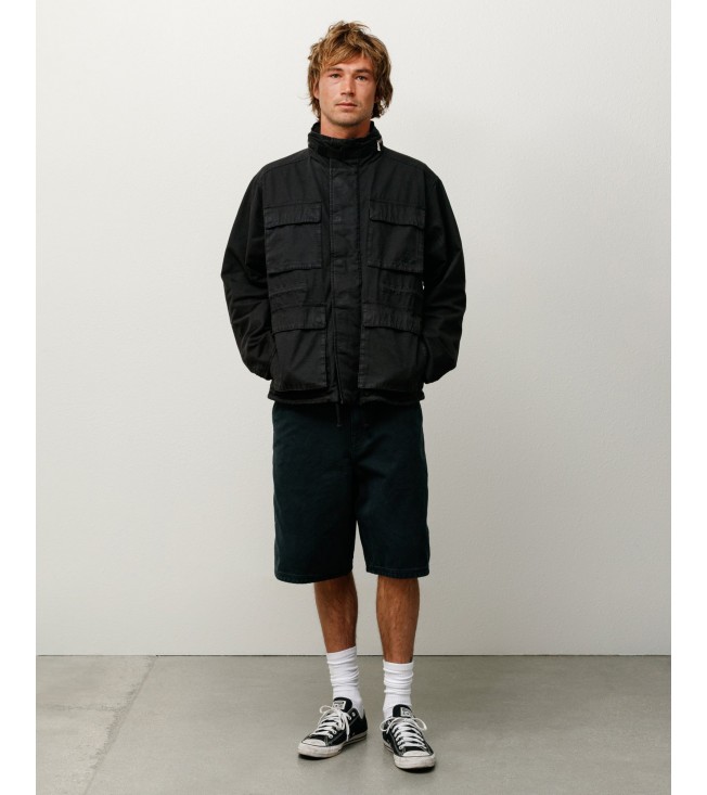 Шорты Stussy Washed Canvas Work Short Black