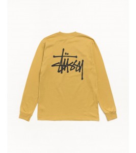 Лонгслив Stussy Basic Stüssy Ls Tee Curry - ???? ?20