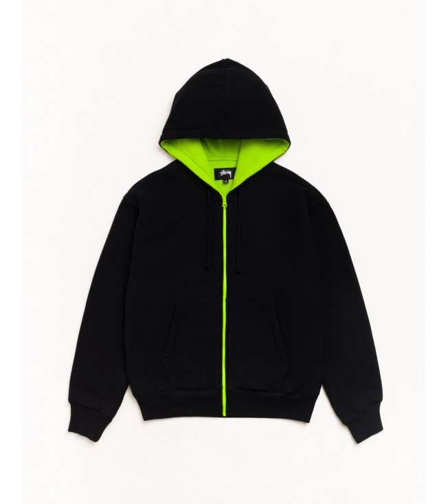 Худи Stussy Double Faced Zip Hoodie Black