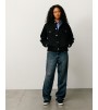 Куртка Stussy Denim Trucker Jacket Raw Black Contrast Stitch