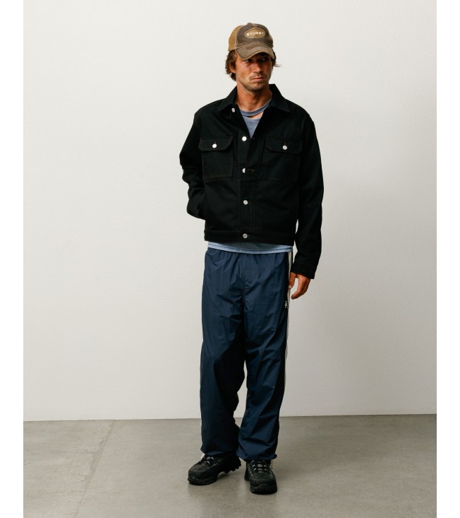 Куртка Stussy Denim Trucker Jacket Raw Black Contrast Stitch