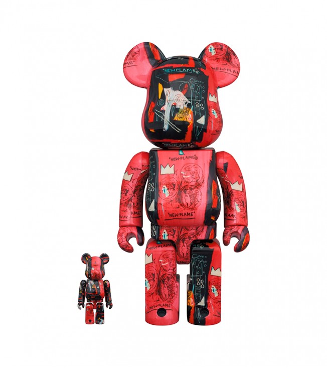 Bearbrick Andy Warhol x JEAN-MICHEL BASQUIAT #1 100% & 400%