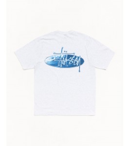 Футболка Stussy Wave Oval Tee Ash Heather - Фото №2