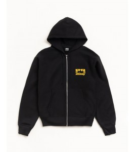 Худи Stussy Box Crown Zip Hoodie Black