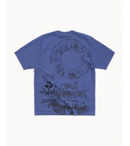 Футболка Stussy Skulls Tee Pigment Dyed Indigo - ???? ?20