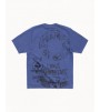 Футболка Stussy Skulls Tee Pigment Dyed Indigo