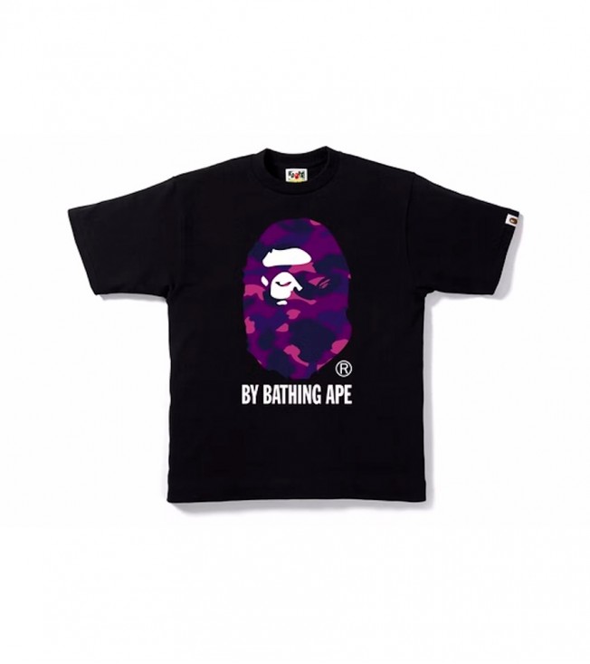 Футболка BAPE Color Camo By Bathing Tee Black/Purple