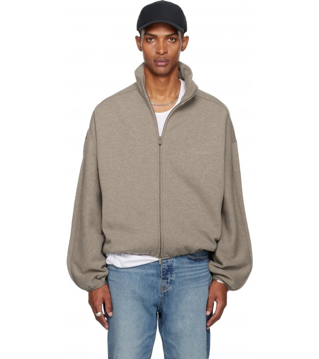 Куртка Fear Of God Essentials Brown Modern Fit Fleece Track Jacket