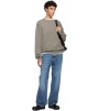 Свитер Fear Of God Essentials Brown Holiday Waffle Crewneck 90s Sweater