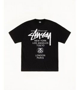 Футболка Stussy World Tour Tee Black