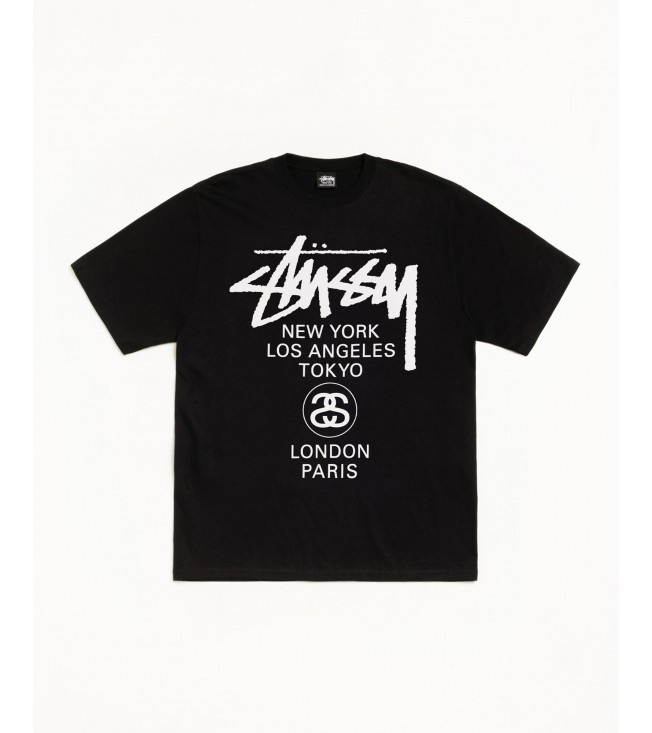 Футболка Stussy World Tour Tee Black