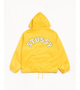 Куртка Stussy Hooded Coaches Jacket Yellow - Фото №2