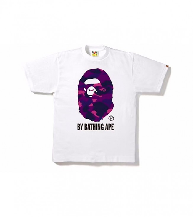 Футболка BAPE Color Camo By Bathing Tee White/Purple