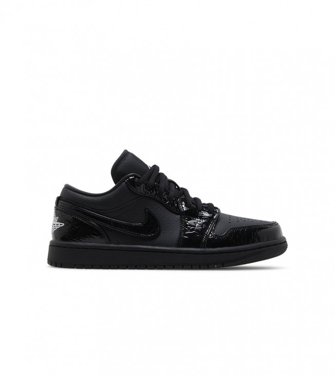 Jordan 1 Low SE Patent Elephant Black WMNS