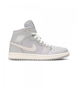 Кроссовки Jordan 1 Mid Atmosphere Grey Pale Ivory WMNS