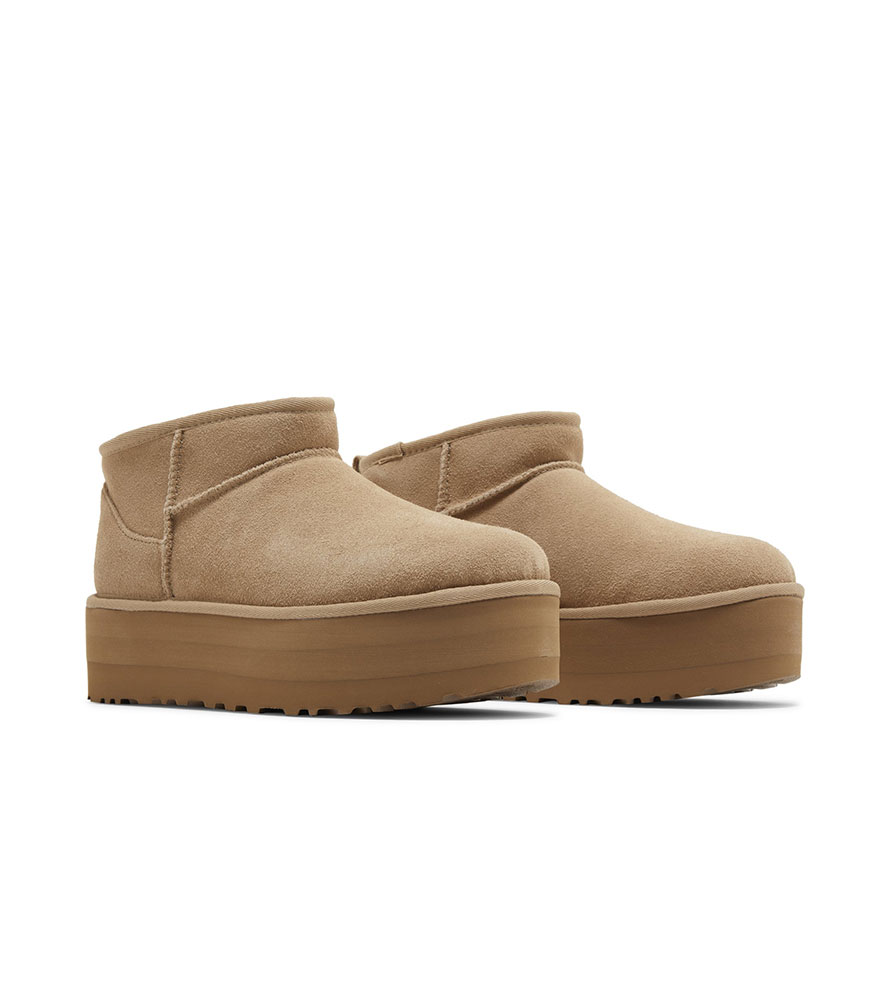 UGG Classic Ultra Mini Platform Boot Sand (Women's) - 1135092-SAN
