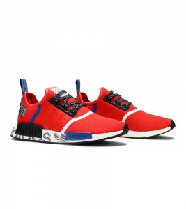 Кроссовки adidas NMD_R1 'Active Red Black' - Фото №2