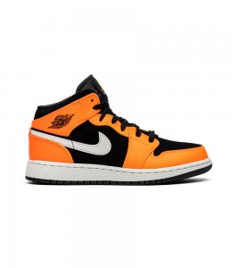 Кроссовки Air Jordan 1 Mid Black Cone GS