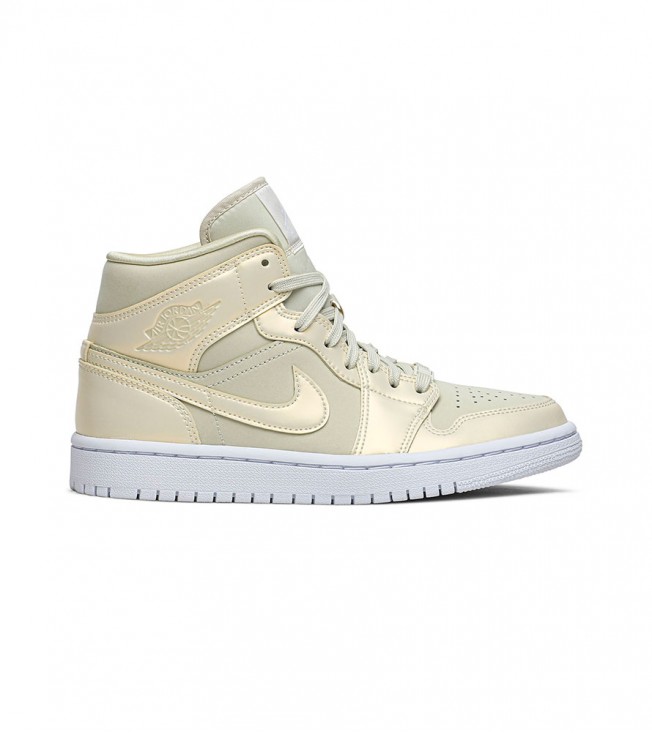 Кроссовки Jordan 1 Mid Goose Feather Yellow WMNS