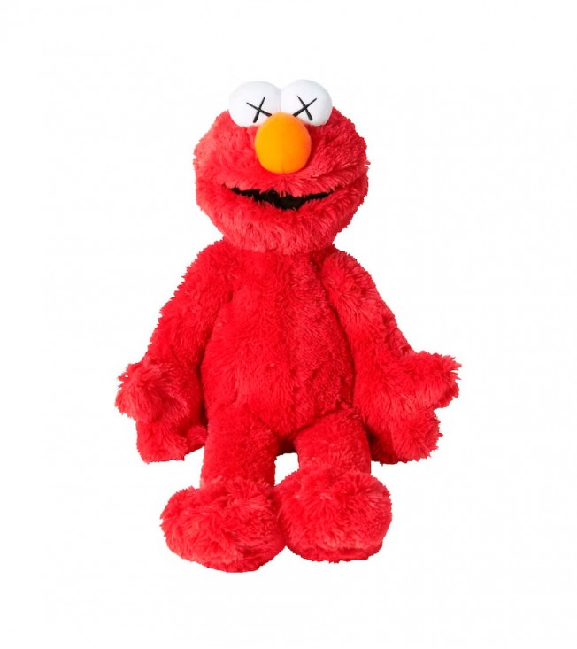 KAWS Sesame Street Uniqlo Elmo Plush Toy Red