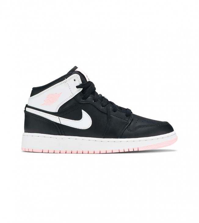 Кроссовки Jordan 1 Mid Arctic Pink Black (GS)