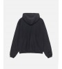 Stussy Outline Zip Hoodie Washed Black