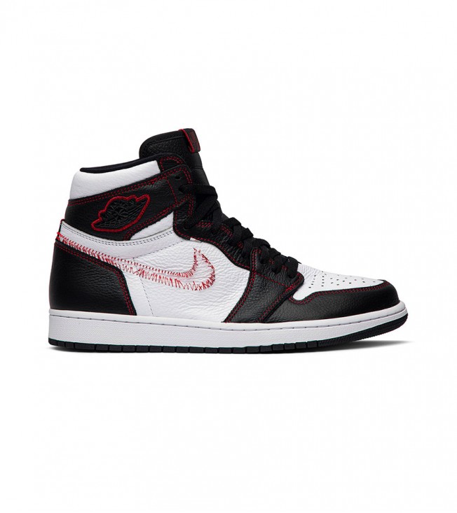 Кроссовки Jordan 1 Retro High Defiant White Black Gym Red