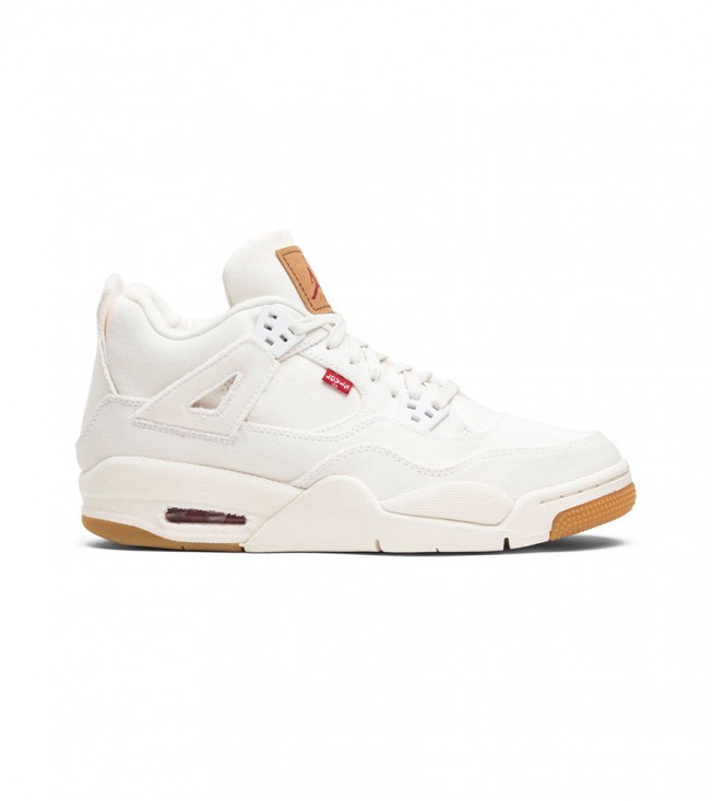 Air Jordan 4 Retro Levi's White GS (Levi's Tag)