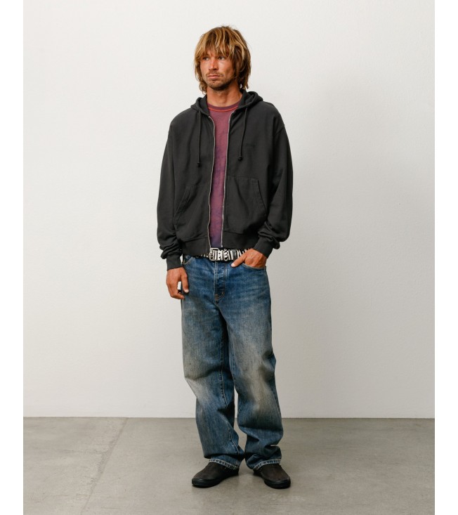 Худи Stussy Lightweight Terry Zip Hoodie Black