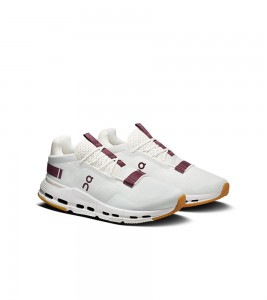On Running Cloudnova Ivory Maroon #20